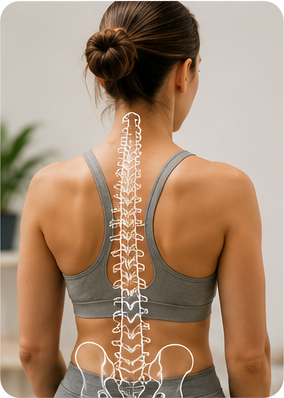 Whole-body osteopathic approach considering how different areas of the body work together