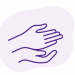Illustration representing hands-on treatment and ongoing care