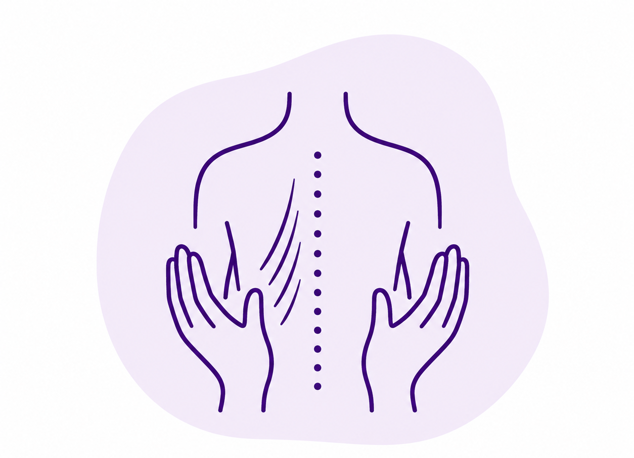 Myofascial treatment illustration for King's Lynn Chiropractic Clinic