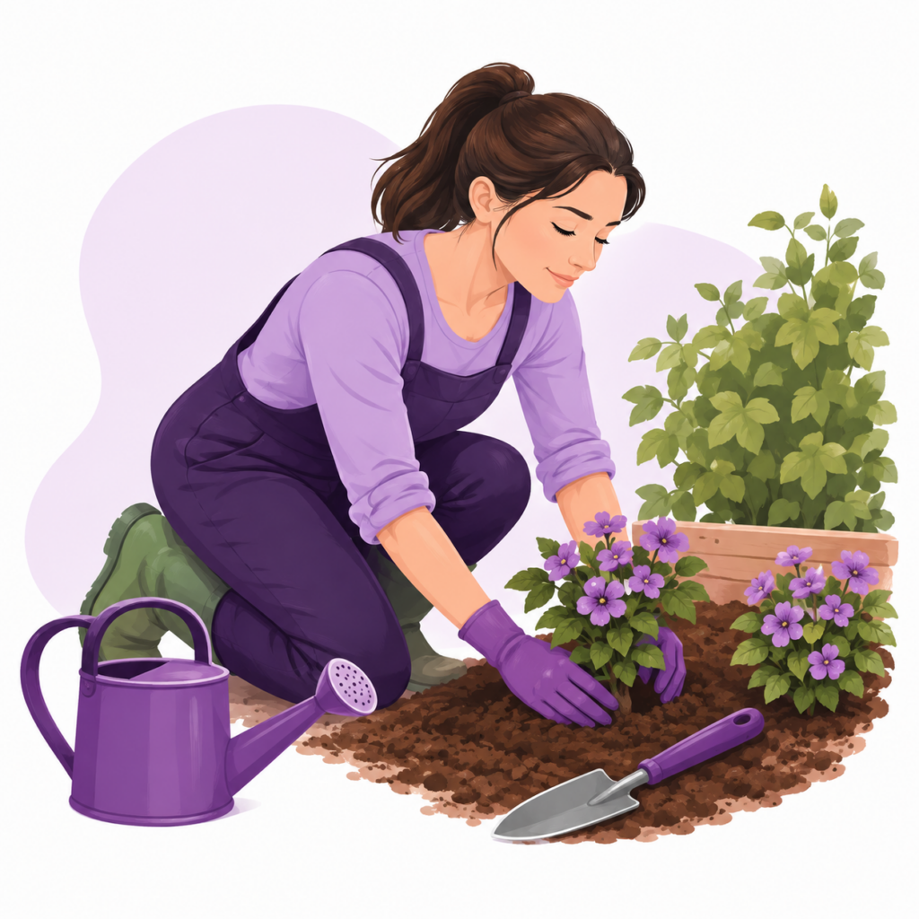 Gardening advice illustration