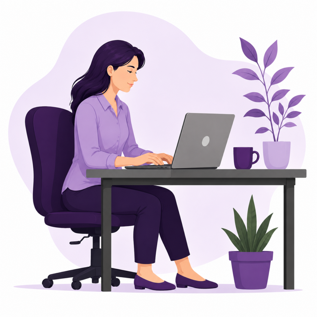 Back to work advice illustration