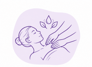 Lymphatic drainage illustration