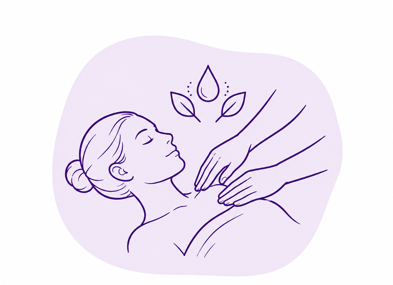 Lymphatic drainage illustration for King's Lynn Chiropractic Clinic